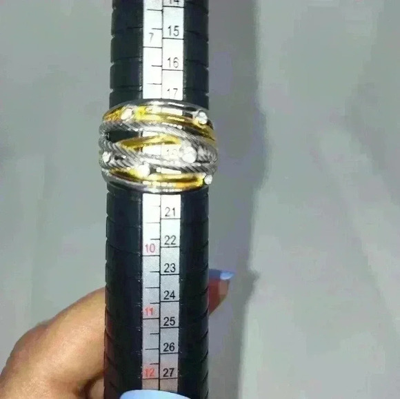 Gold and Stainless Steel Ring Avon - Picture 2 of 2